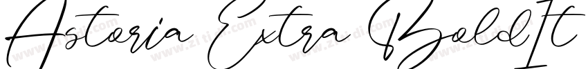 Astoria Extra BoldIt字体转换